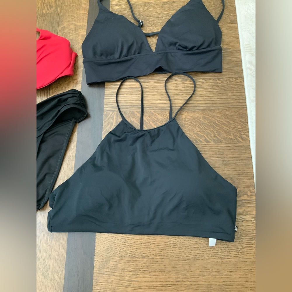 Bikini Swim Suits Women’s Lot X 5 Pieces Black Red Beach Pool Assorted Brands - Picture 8 of 12